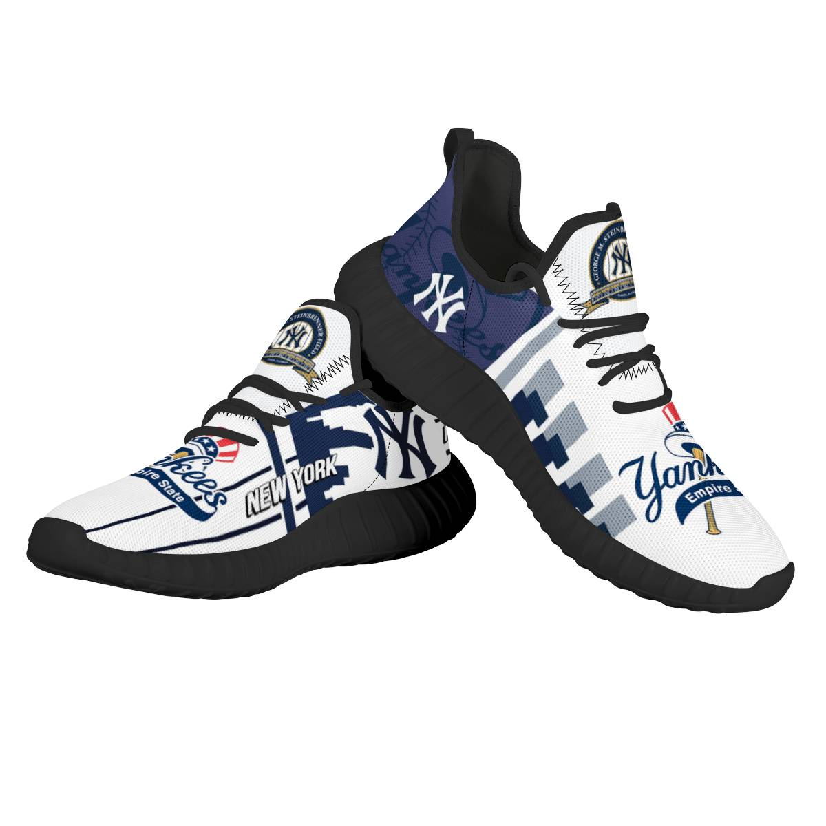Women's MLB New York Yankees Mesh Knit Sneakers/Shoes 003